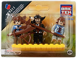 Bundle of 2 |Brictek Mini-Figurines (2 pcs Firefighter & 3 pcs Castle Sets)