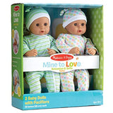 Melissa & Doug Twin 15 Inch Dolls: Sebastian & Sofia