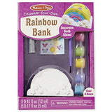 Melissa & Doug Rainbow Bank Decorate-Your-Own Kit & 1 Scratch Art Mini-Pad Bundle