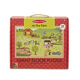 Melissa & Doug Natural Play 35pc Giant Floor Puzzle - On The Farm