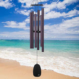 Woodstock Chimes BPLBU The Original Guaranteed Musically Tuned 44-Inch Bells of Paradise Wind Chime, Burgundy