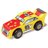 Melissa & Doug Race Car: Decorate-Your-Own Kit & 1 Scratch Art Mini-Pad Bundle (08829)