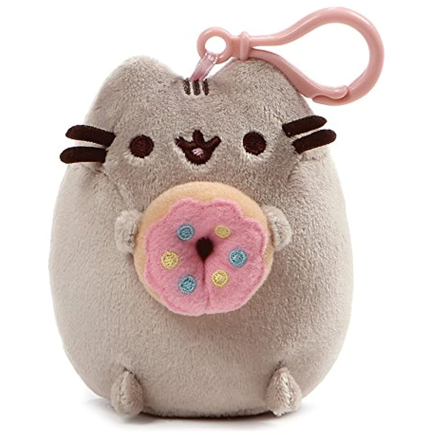 GUND Donut Snackable Plush Bundle with Donut Backpack Clip