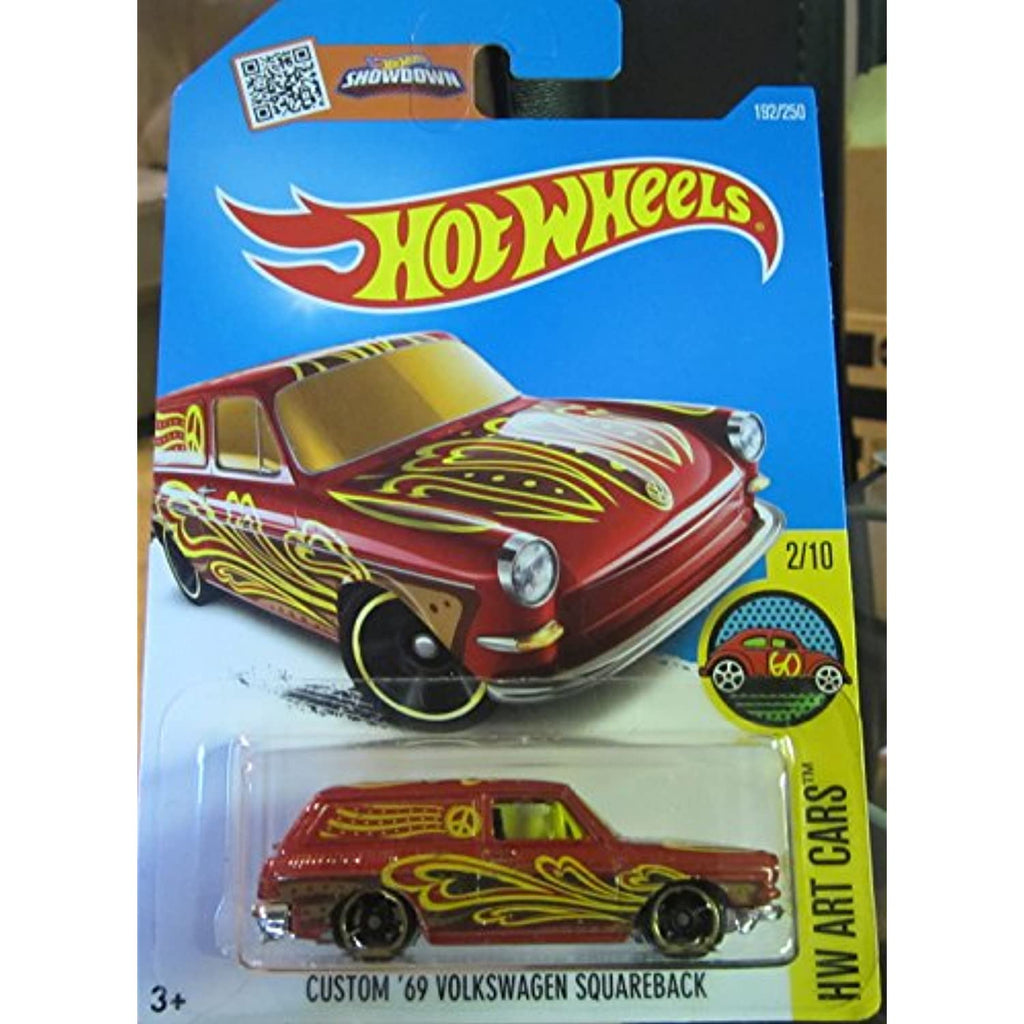 Hot Wheels, 2016 HW Art Cars, Custom '69 Volkswagen Squareback [Maroon] #192/250