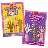 Melissa & Doug Temporary Tattoos Bundle - Jewelry & Metallic