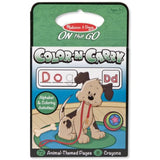 Melissa & Doug Animals: Color-n-Carry Coloring Book & 1 Scratch Art Mini-Pad Bundle (05393)