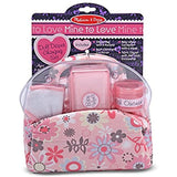 Melissa & Doug Bundle 2 Items Mine to Love Mariana 12-Inch Poseable Baby Doll with Romper and Hat Mine to Love Doll Diaper Changing Set with Bag, Wipes, Accessories (7