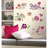 RoomMates Love, Joy, Peace Peel and Stick Wall Decals,Multicolor,10 inch  x 18 inch