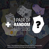 Melissa & Doug Time to Eat 8-Piece Feeding Set: Mine to Love Doll Accessory Series + 1 Free Pair of Baby Socks Bundle (48880)