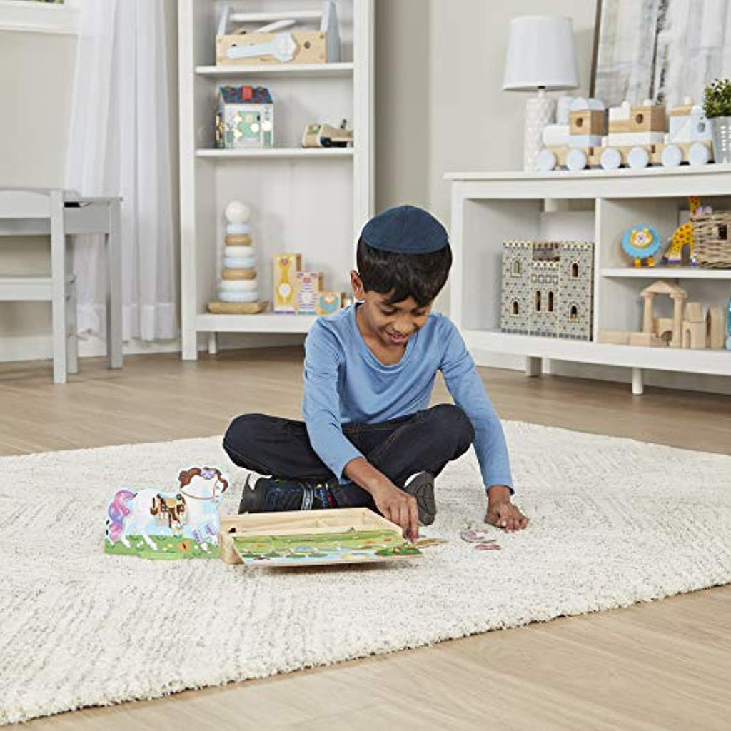 Melissa & Doug Show Horse and Dog Magnetic Dress- Wooden Figures Pretend Play Set (52 pcs)