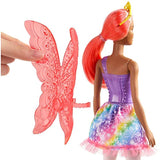 Barbie Dreamtopia Fairy Doll, 12-inch, with Pink Hair, Light Pink Legs & Wings, Gift for 3 to 7 Year Olds, Multi