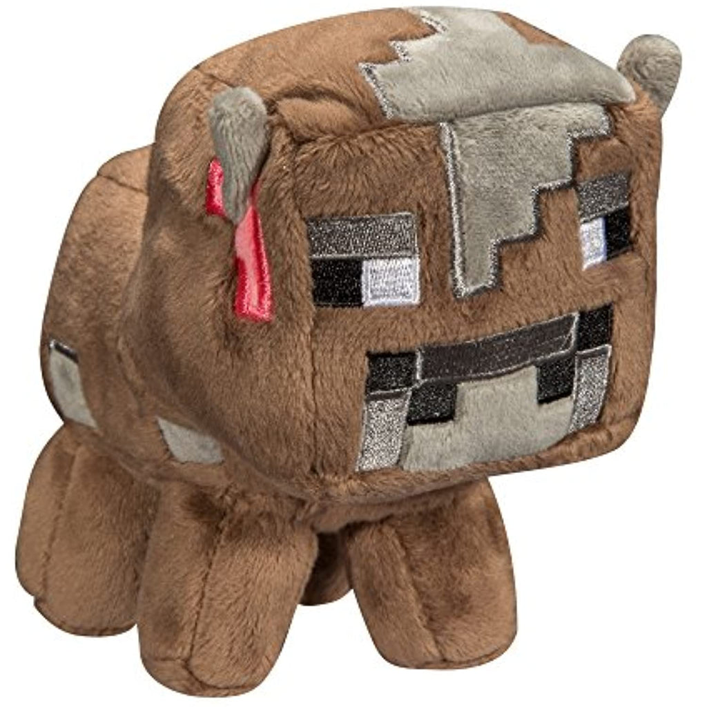 JINX Minecraft Baby Cow Plush Stuffed Toy, Multi-Colored, 5.5" Tall