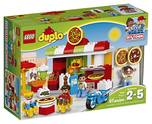 LEGO DUPLO My Town Pizzeria 10834, Preschool, Pre-Kindergarten Large Building Block Toys