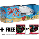 Melissa & Doug Shark Bait Game - Family Game & 1 Scratch Art Mini-Pad Bundle (09454)