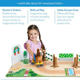 Melissa & Doug Train & Jump Horse Show Play Set with Plush Stuffed Animal (25 Pieces)