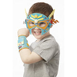 Melissa & Doug Superhero Masks and Cuffs - Simply Crafty Series & 1 Scratch Art Mini-Pad Bundle (09477)
