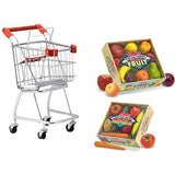 Melissa & Doug Shopping Cart with Playtime Veggies and Playtime Fruits