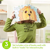 Melissa & Doug Fun Faces Mask Books 3-Pack (12-Page Interactive Board Books with Eye Holes)