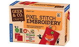 Geek & Co. Craft Pixel Stitch Embroidery Kit