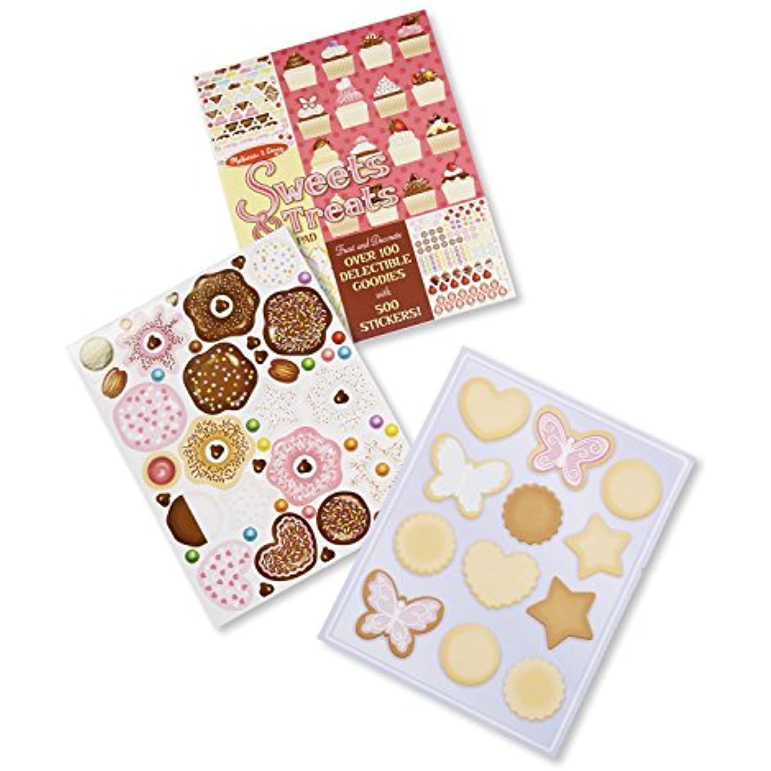 Melissa & Doug Sweets & Treats: Sticker Pad & 1 Scratch Art Mini-Pad Bundle (04239)
