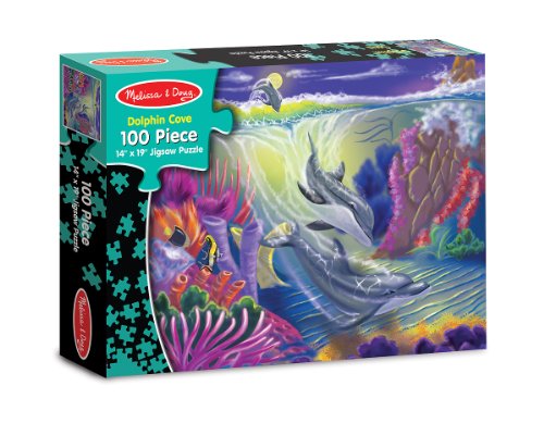 Melissa & Doug Dolphin Cove Jigsaw Puzzle, 100-Piece