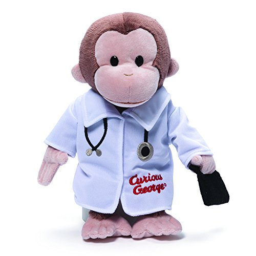 GUND Curious George Doctor Monkey Stuffed Animal Plush, 13"