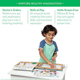 Melissa & Doug Natural Play: Play, Draw, Create Reusable Drawing & Magnet Kit  Trucks (45 Magnets, 5 Dry-Erase Markers)