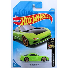 Hot Wheels 2018 50th Anniversary Nightburnerz '95 Mazda RX-7 141/365, Green