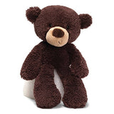 GUND Fuzzy Teddy Bear Stuffed Animal Plush, Chocolate Brown, 13.5"