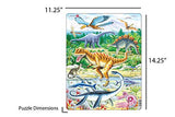 Larsen Puzzles Dinosaur Children's Educational Jigsaw Puzzle - 35 Piece Tray & Frame Style Puzzle - Exclusive Premium Hand Made Puzzles - Imported from Norway