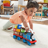 Thomas & Friends Wobble Cargo Stacker Train, Push-Along Engine with Stacking Blocks for Toddlers and Kids Ages 2 Years and up