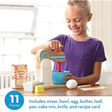 Melissa & Doug Spin & Swipe Wooden Cash Register (Developmental Toy, Great Gift for Girls and Boys - Best for 3, 4, 5, and 6 Year Olds) Bundle Make-A-Cake Mixer Set