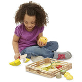 Melissa and Doug Wooden Playsets Bundle - Cutting Fruit Set with Triple-Layer Party Cake Set - Ages 3 and Up - Imaginative Fun