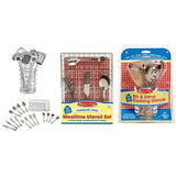 Melissa & Doug Let's Play House! Bundle - 2 Items: Mealtime Utensil Set and Stir & Serve Cooking Utensils
