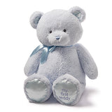 Baby GUND My First Teddy Bear Jumbo Stuffed Animal Plush, Blue, 36"