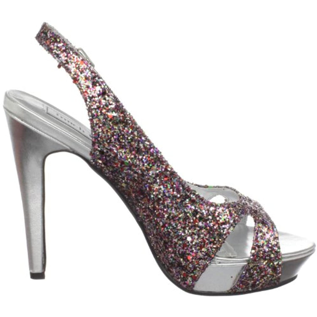 Touch Ups Women's Cinnamon Platform Sandal,Multi Glitter,8 M US