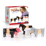 Guidecraft Block Mates - Farm Themed Block Unit 20 pieces (Pig, Horse, Cow, Goat and Sheep) Learning & Educational Toy for Kids