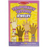 Melissa & Doug Jewelry: My First Temporary Tattoos - 130+ Kid-Friendly Tattoos + Free Scratch Art Mini-Pad Bundle [21944]
