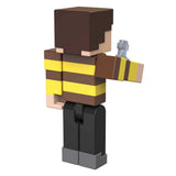Minecraft 3.25-in Bees Shirt Steve Action Figure w/1 Portal Piece & 1 Accessory