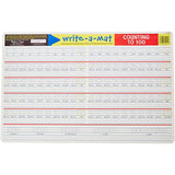 Letters & Words Write-a-Mat w/ Crayon Bundle for Ages 4 to 5+: Alphabets, Phonics & Handwriting - The Straight Edge Series