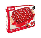 BRIO - 34100 Labyrinth Take Along | A Fun Travel Version of the Classic Labyrinth Game for Kids Ages 3 and Up,Red