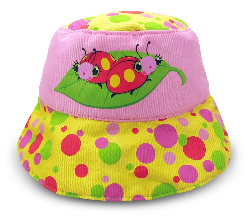 Melissa & Doug Sunny Patch Mollie and Bollie Ladybug Hat With Wide Brim Hat for Sun Protection