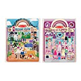 Melissa & Doug Deluxe Puffy Sticker Activity Book Set: Day of Glamour and Riding Club - 392 Reusable Stickers