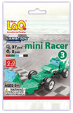 LaQ Hamacron Mini Racer 3 Car Model Building Kit, Green