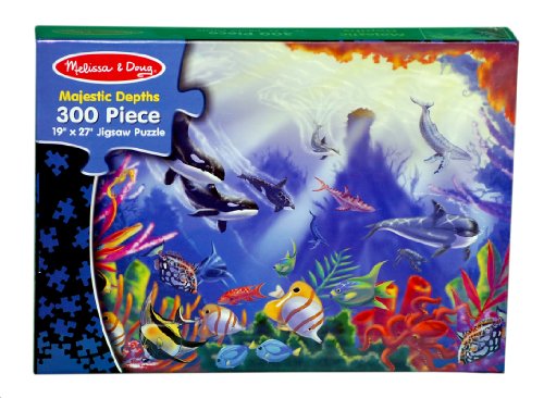 Melissa and Doug 0300 pc Majestic Depths Cardboard Jigsaw