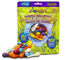 Zorbz Seal-Sealing Water Balloons with Filler Nozzle (100 Count)