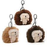 Gund, Ganley Natural Poofs Plush Hedgehog Keychain