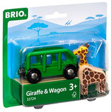 BRIO World - 33724 Giraffe and Wagon | 2 Piece Toy Train Accessory for Kids Ages 3 and Up