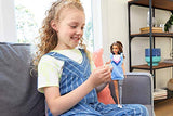 Barbie Fashionistas Doll with Long Brunette Hair and Prosthetic Leg Wearing Sweater Dress and Accessories, for 3 to 8 Year Olds
