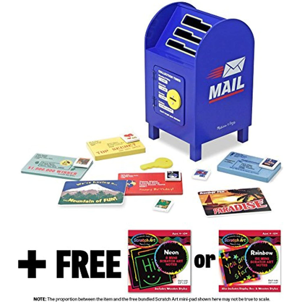 Stamp and Sort Mailbox Toy+ FREE Melissa & Doug Scratch Art Mini-Pad Bundle [40204]